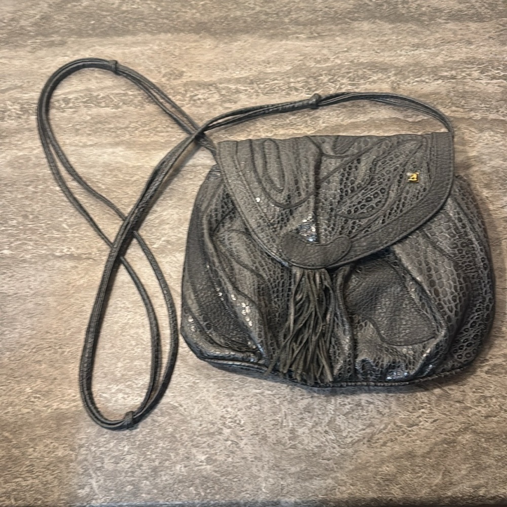 NAS Shoulder Bag. Crocodile  print - Picture 2 of 10
